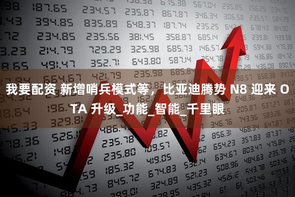 我要配资 新增哨兵模式等，比亚迪腾势 N8 迎来 OTA 升级_功能_智能_千里眼