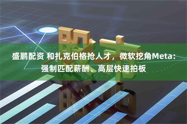 盛鹏配资 和扎克伯格抢人才，微软挖角Meta：强制匹配薪酬、高层快速拍板