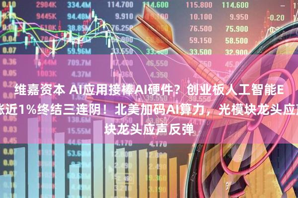 维嘉资本 AI应用接棒AI硬件？创业板人工智能ETF收涨近1%终结三连阴！北美加码AI算力，光模块龙头应声反弹