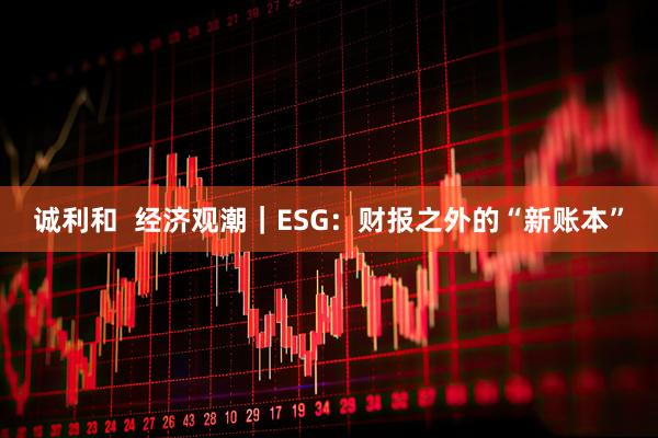 诚利和  经济观潮｜ESG：财报之外的“新账本”